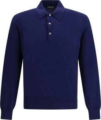 Tom Ford Dark Blue Solid Polo