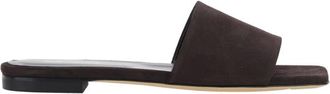 Semicouture Schoenen, Dames, Bruin, 40 EU, Su&egrave;de, Square Toe Slip-On Sandalen