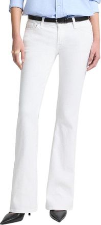 7 For All Mankind Original Tailorless Broken Twill White Bootcut Jean