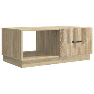 vidaXL Mesa De Caf&eacute; Roble Sonoma 90 X 50 X 37 Cm Madera De Ingenier&iacute;a Vidaxl