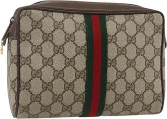 Gucci Pre-owned Clutches, female, Beige, Size: ONE SIZE Pre-owned Plastic Clutch