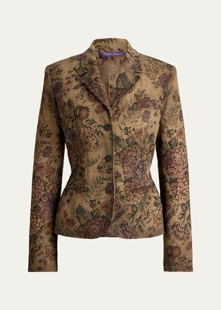 Ralph Lauren Collection Maurice Floral Gobelin Single-Breasted Jacket