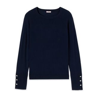 Oltre Sweatshirts - Dames - Ronde hals truien - Blauw - S - Truien & Vesten