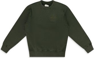 Aim&eacute; Leon Dore Green Tonal Unisphere Crewneck Sweatshirt