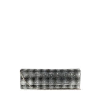 Amina Muaddi Clutches, female, Gray, Size: ONE SIZE Amini Paloma Clutch