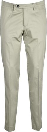 Michael Coal Slim-fit Pantalon - Heren - Slim Fit Broeken - Groen - W34 - Katoen - Broeken