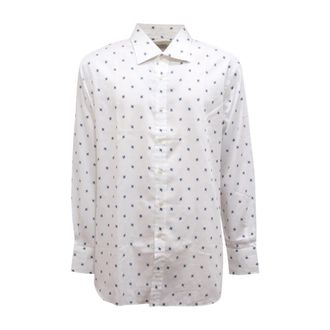 Ballantyne Camicia Shirt - Heren - Casual Overhemden - Wit - 4XL - Overhemden
