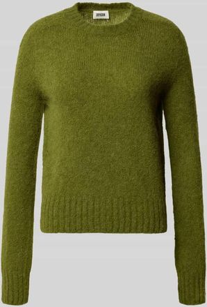 Drykorn Drykorn Strickpullover mit gerippten Abschl&uuml;ssen in Gruen Melange, Gr&ouml;&szlig;e XL