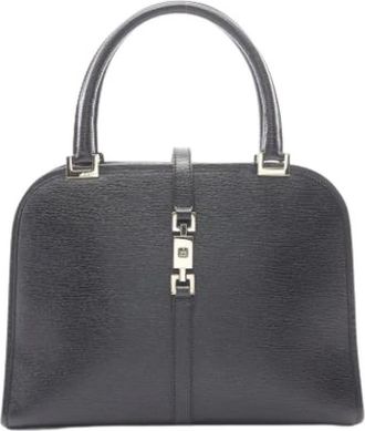 Gucci Pre-owned Vintage Leren Handtas - Dames - Vintage Handtas - Zwart - ONE Size - Leer - Vintage