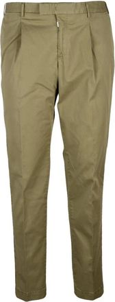 Pantaloni Torino Pantalone - Heren - Chinos - Groen - 3XL - Katoen - Broeken