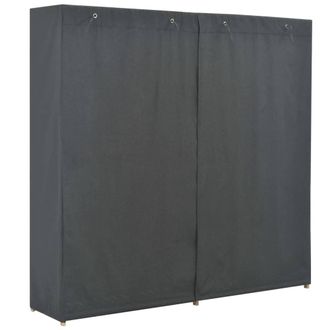 Berkfield Home Wardrobe Grey 173x40x170 cm Fabric | Size: 173 x 40 x 170 cm