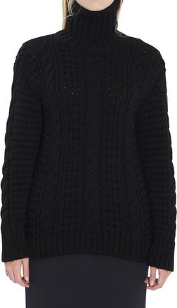 Moncler Black Knitted Turtle Neck Sweater