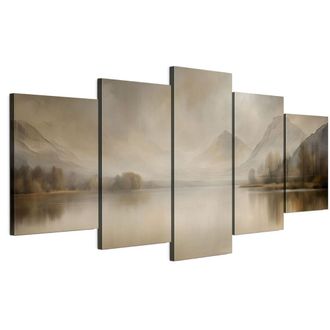 OEM Cuadro Sobre Lienzo Italiano De 100 X 50 Cm, Pent&aacute;ptico - Estilo R&uacute;stico - Naturaleza Cuadro Sobre Lienzo Italiano De 150 X 75 Cm, Pent&aacute;ptico - Estilo