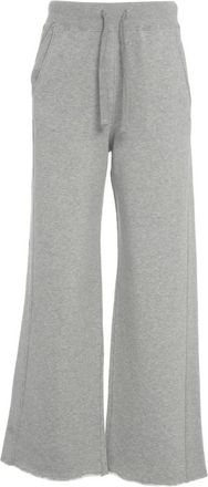 Dondup Wide Trousers, female, Gray, S, Wide-leg Jogging Trousers Grigio Aw25