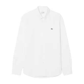Lacoste Regular Fit Oxford-overhemd - Heren - Overhemden - Wit - Maat: 4XL Katoen