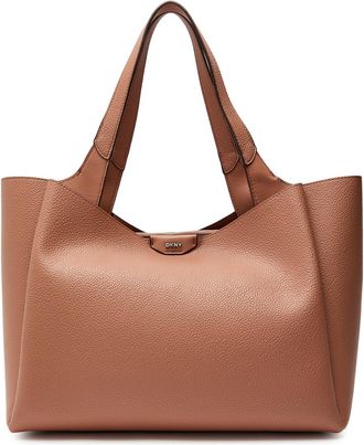 DKNY Willa Grained Leather Tote bag - Brown - One Size