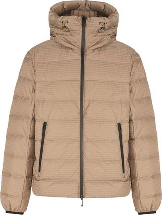 Emporio Armani Down Jackets, male, Beige, M, Beige Down Jacket