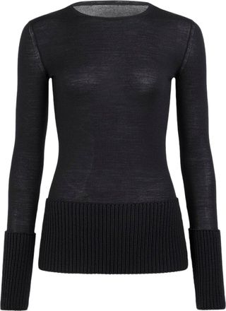 Alaia CREW NECK TOP IN MERINO - Alaia - Woman
