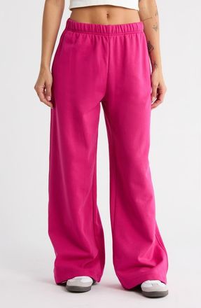 Good American Wide Leg Sweatpants in Fuschia002 at Nordstrom Rack, Size X-Small