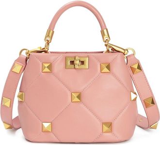 Tiffany & Fred Quilted & Studded Leather Messenger Bag