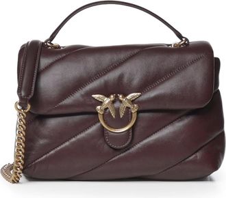 Pinko Pinko - Handtassen - Dames - Tassen - Rood - Maat: ONE Size Zijde