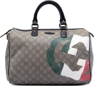 Gucci Pre-owned Gucci Medium GG Supreme Italian Flag Joy Boston Bag Ladies DQ3B2LM08E9KK9WT