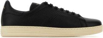 Tom Ford Black Leather Warwick Sneakers