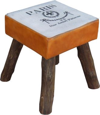 Wanderlust Deco Wanderlust Deco - Taburete Tapizado Marr&oacute;n 44x44x45