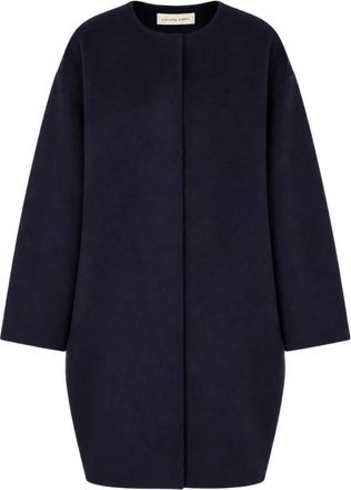 Liviana Conti Single-Breasted Coat - Dames - Mantel - Blauw - L - Jassen