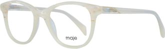 Maje Pearl Dames Ronde Optische Monturen - Dames - Brillen - Wit - ONE Size - Accessoires