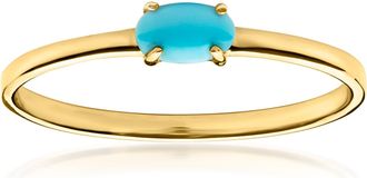 RS Pure by Ross-Simons Turquoise Ring in 10kt Yellow Gold