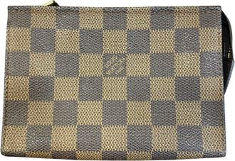 Louis Vuitton Brown Damier Canvas Pouch (Pre-Owned)
