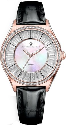 Christian Van Sant Womens Luna Mother of pearl Dial Watch