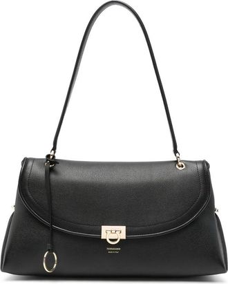 Ferragamo Black Sofia 2026 Medium Shoulder Bag