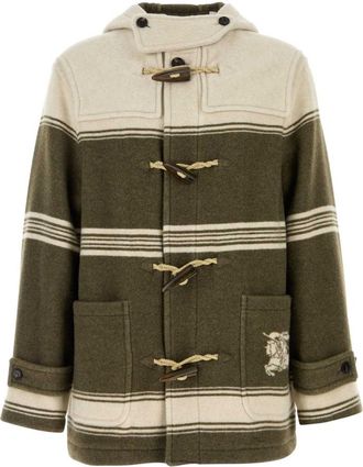 Burberry Green Hood Duffle Coat