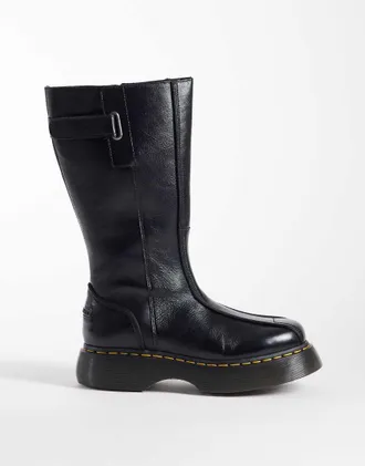 Dr. Martens Buzz - Stivali alti nero lucido