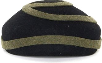 D'Estrëe Paris Bibi ribbon-band beret - women - Wool Felt - One Size - Green