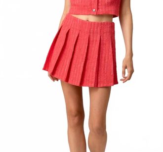 Line & Dot Womens Emmeline Mini Skirt In Watermelon