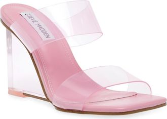 Steve Madden Isa Wedge Slide Sandal in Pink at Nordstrom, Size 8.5