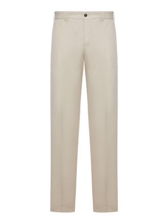 Pantaloni Torino TAILORED TROUSERS IN LINEN AND COTTON BLEND - Pt Torino - Man