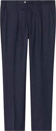 Oscar Jacobson Regular Fit Geruite Broek - Heren - Nette broeken - Blauw - 2XL - Broeken