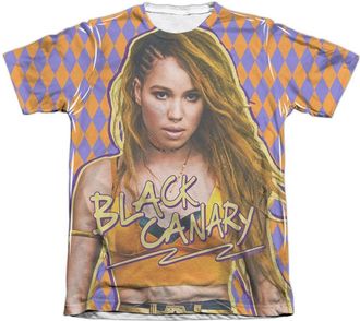 Gildan Birds Of Prey Black Canary Adult Poly/Cotton Short Sleeve Tee / T-Shirt
