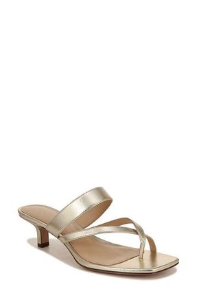 Veronica Beard Alanis Kitten Heel Slide Sandal in Platinum at Nordstrom, Size 8.5
