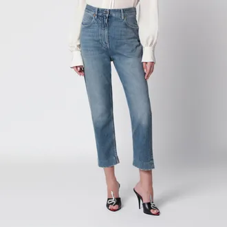Valentino Medium blue jeans with VPatch detail on the back