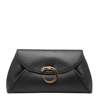 Cartier Black Leather Clutch Bag (Pre-Owned)