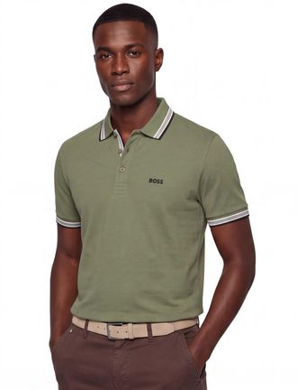 HUGO BOSS Poloshirt Boss Green Paddy groen regular fit met logo