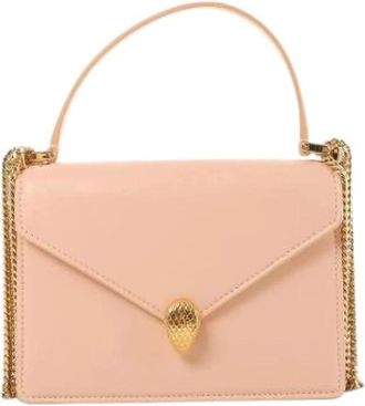 Bulgari Pre-owned Serpenti Forever Crossbody - Dames - Vintage Schoudertas - Beige - ONE Size - Leer - Vintage