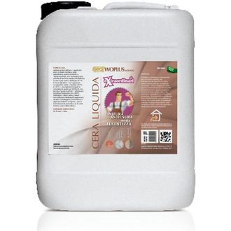 None GEAL WOPLUS SATINATO. Cera liquida antiusura, protettiva e antimacchia. Finitura satinata. 5 Litri