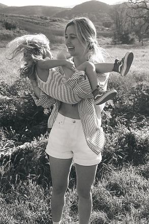 Paige Dani High-Rise Denim Shorts