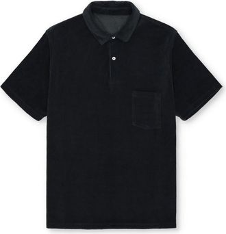 Fortela Missourim Terry Cloth Short Sleeve Polo in Indaco at Nordstrom, Size Xx-Large Eu